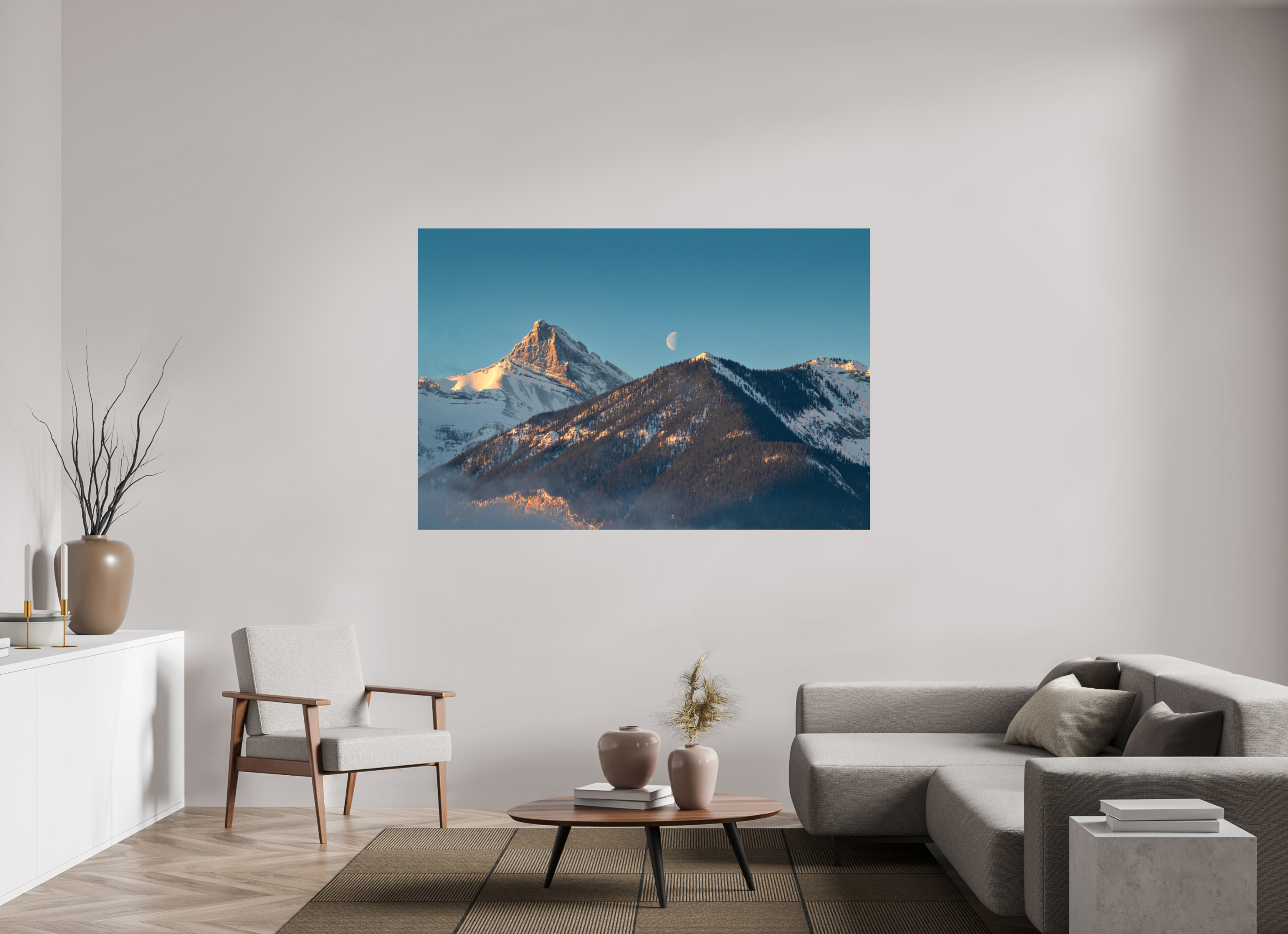180 cm x 120 cm, HD Chromaluxe 60x40 inches The Silent Peak