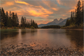 Main image Alpenglow Serenade | Canadian Rockies Fine Art Print