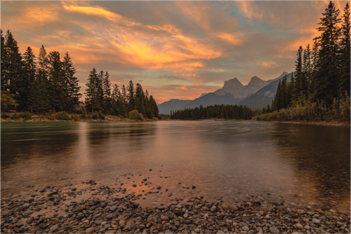 Main image Alpenglow Serenade | Canadian Rockies Fine Art Print